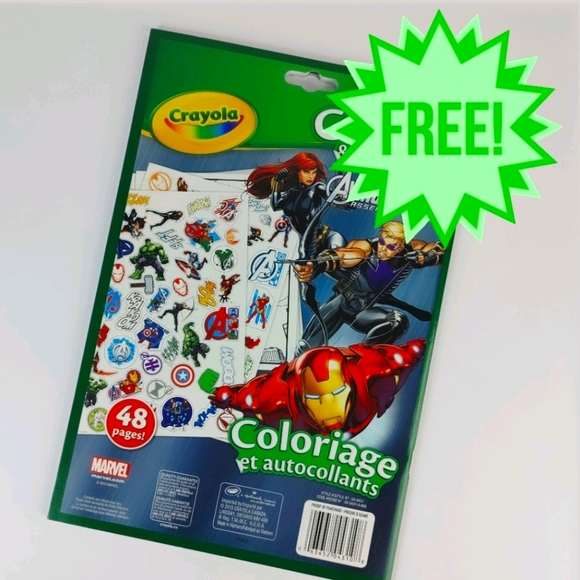 Crayola Other | Freecrayola Avengers Colouring Book Stickers | Poshmark